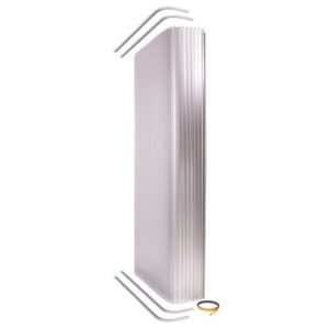 Persiana Divisor Baño 100X198 Gris