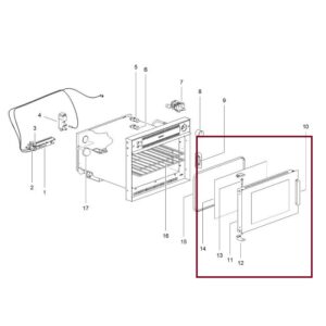 Puerta Cristal Horno Thetford 420