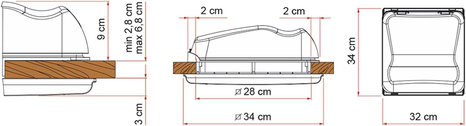 Claraboya Fiamma Vent 28 F Crystal Claraboya Fiamma Vent 28 F Crystal - Imagen 2