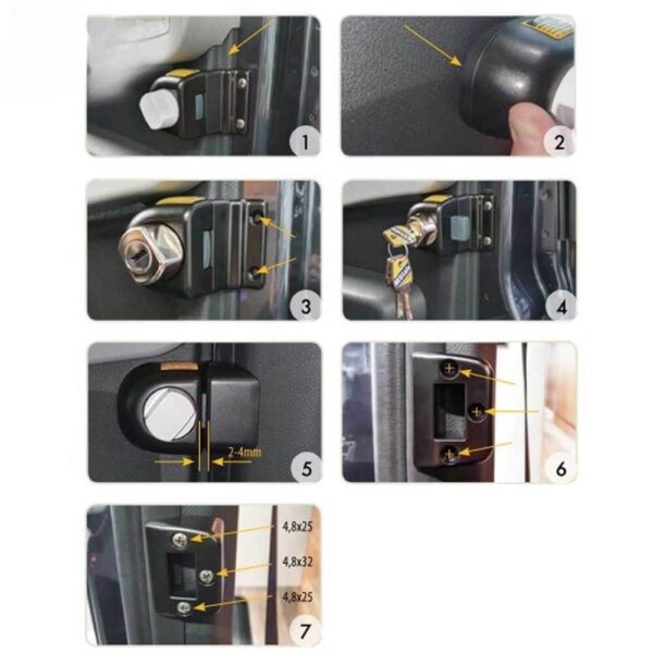 Cerradura Heosafe Cabina Sprinter 18 - Imagen 7