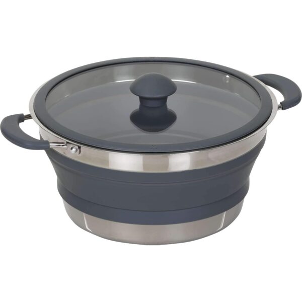 Cacerola Plegable Silicona 3L Gris