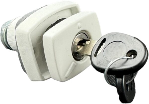 Cerradura Porton Push 28X30 Blanco - Imagen 6