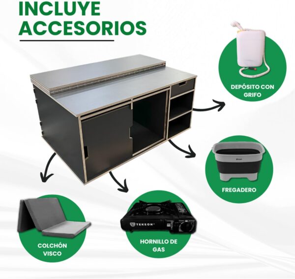 Mueble Con Cama K9 Corta - Imagen 4