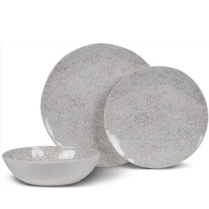 Conjunto 12 Pz. Melamina Natural Stone