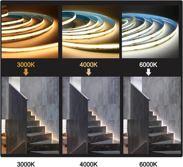 Led Tira Flexible Blanco Calido Cob - Imagen 3