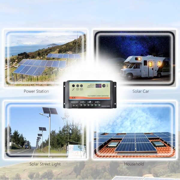 Regulador Solar Duo Led 10A 12V/24V - Imagen 4