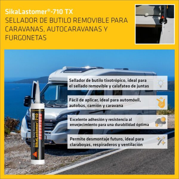 Sikalastomer 710 Tx Masilla Butilo Blanco - Imagen 6