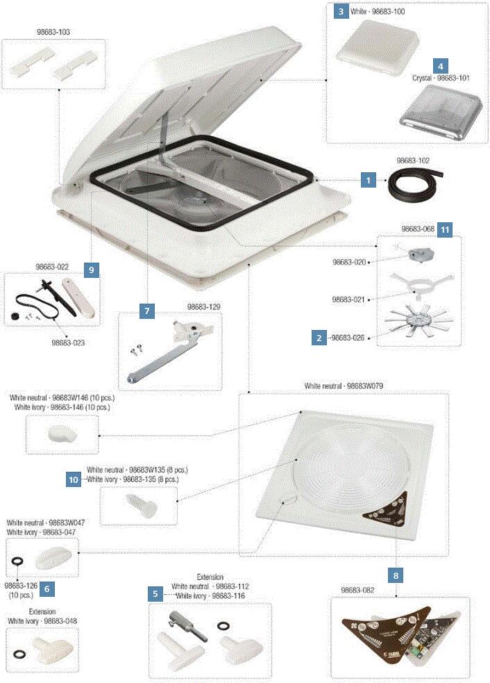 Kit Tapones Parrilla Turbo-Vent Kit Tapones Parrilla Turbo-Vent - Imagen 2