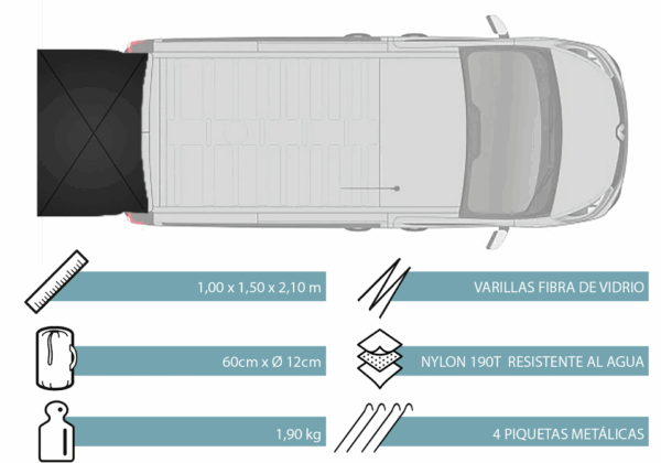 Avance Trasero Vwt5/T6 Doble Puerta - Imagen 5