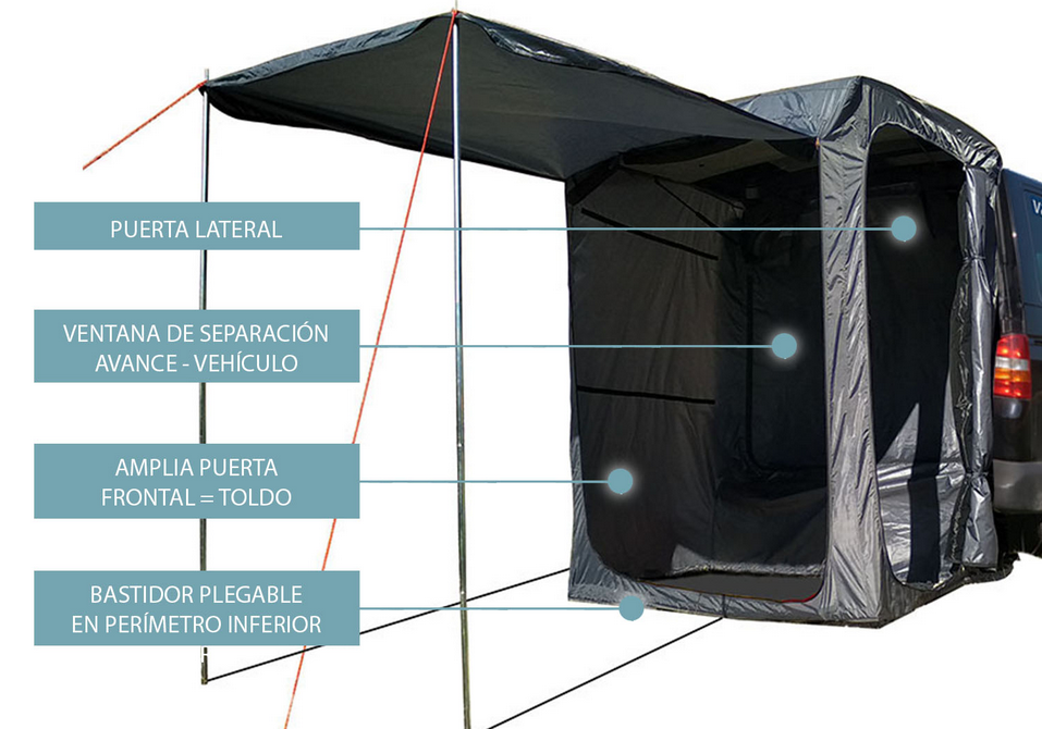 Avance Trasero VW T5/T6 Vancabin Porton Avance Trasero VW T5/T6 Vancabin Porton - Imagen 2