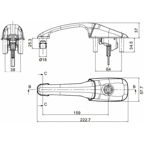 Cerradura Autocaravana Zadi Basic Cerradura Autocaravana Zadi Basic - Imagen 3