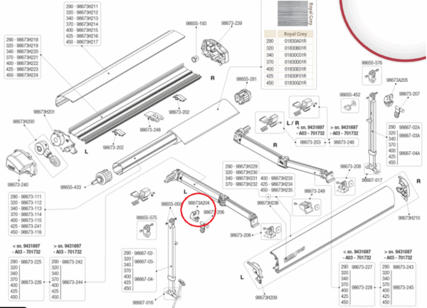 Base Pata Derecha F80 S 98673S205 - Imagen 2
