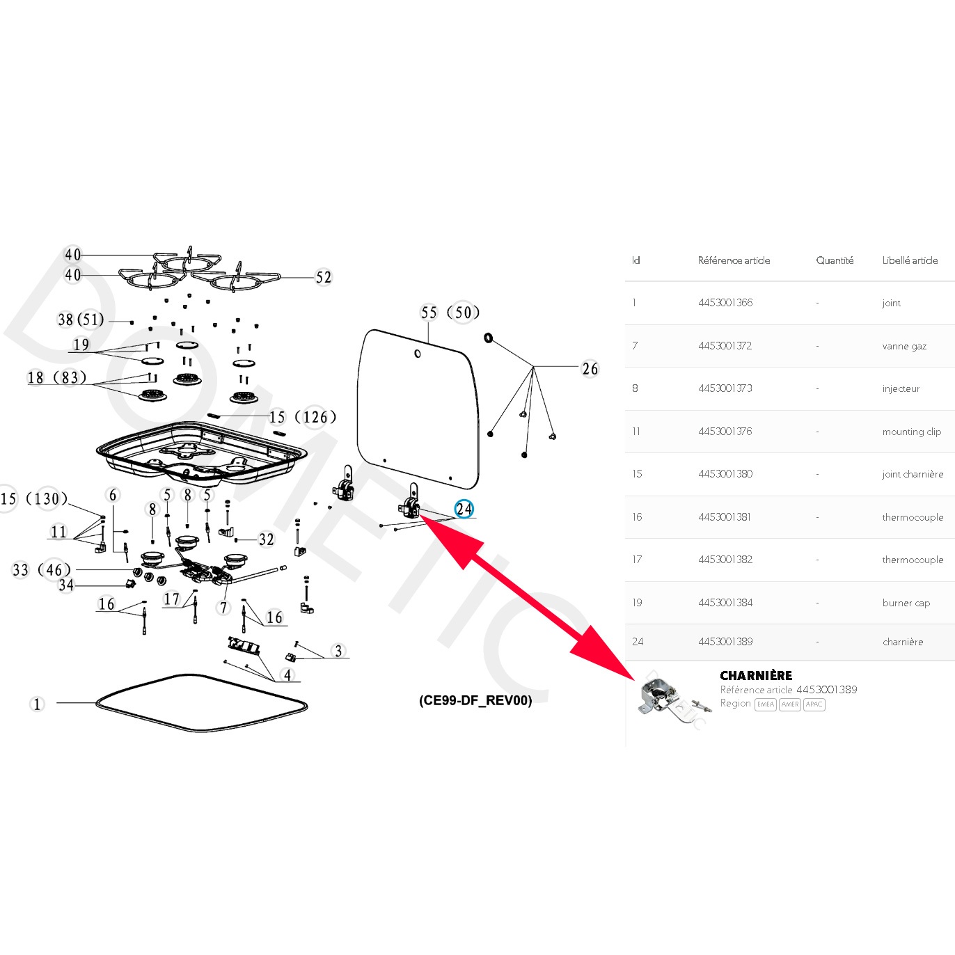 Bisagra Cristal Dometic Smev Bisagra Cristal Dometic Smev - Imagen 2