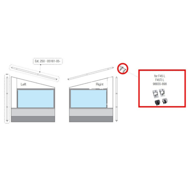 Kit Clip System Privacy F45 Standar - Imagen 3