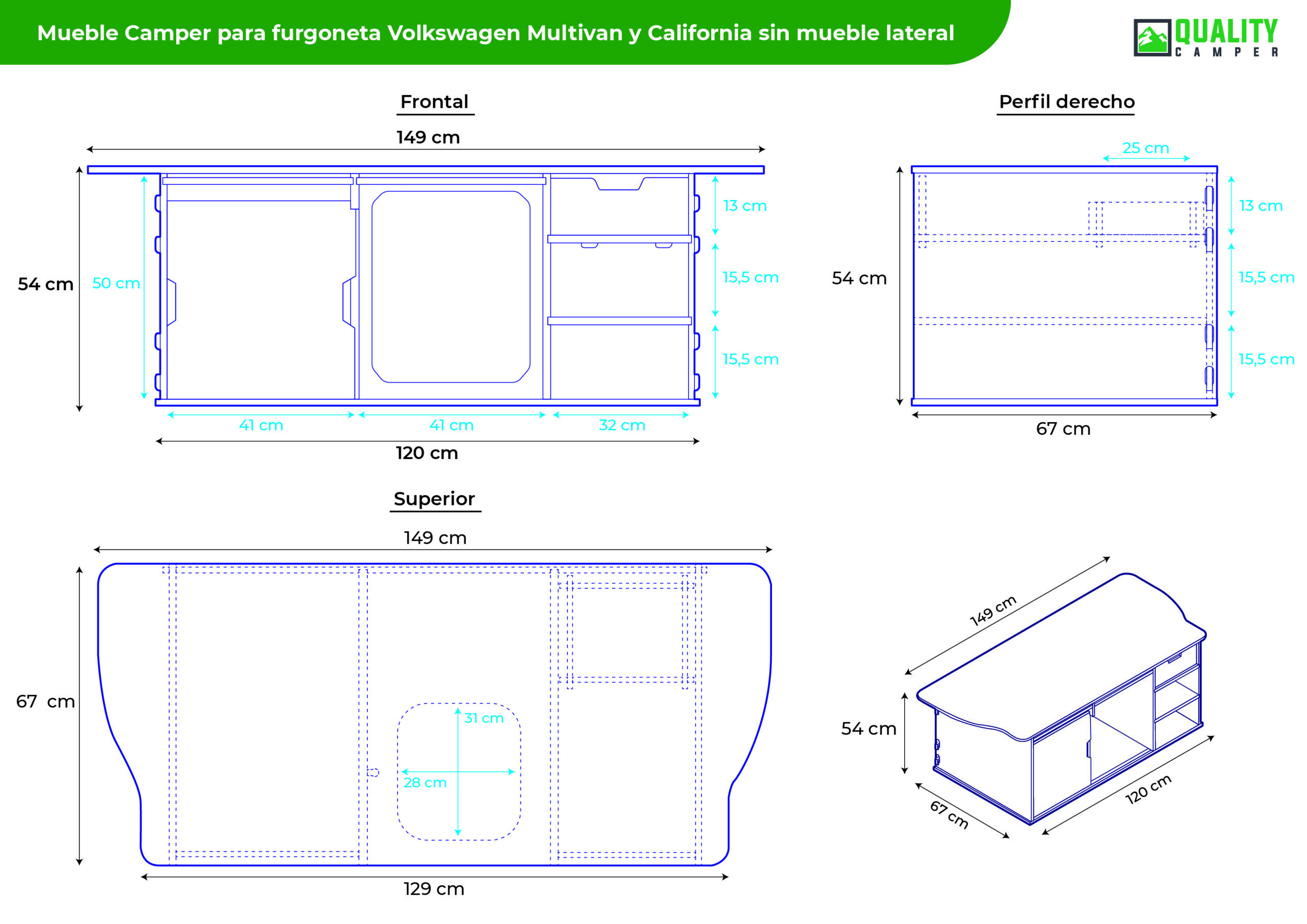 Mueble Con Cama Multivan Mueble Con Cama Multivan - Imagen 4