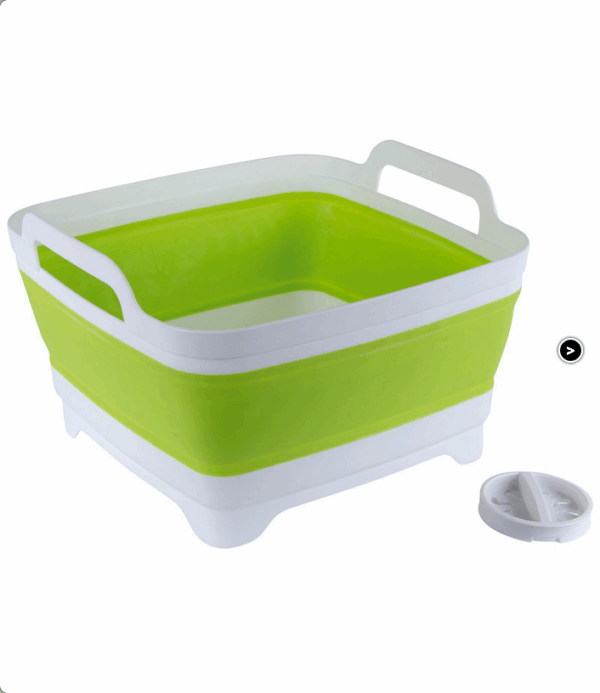 Lavabo Plegable Silicona Blanco/Lima