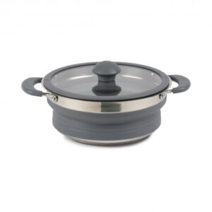 Cacerola Plegable Silicona 1,5 Lt Gris