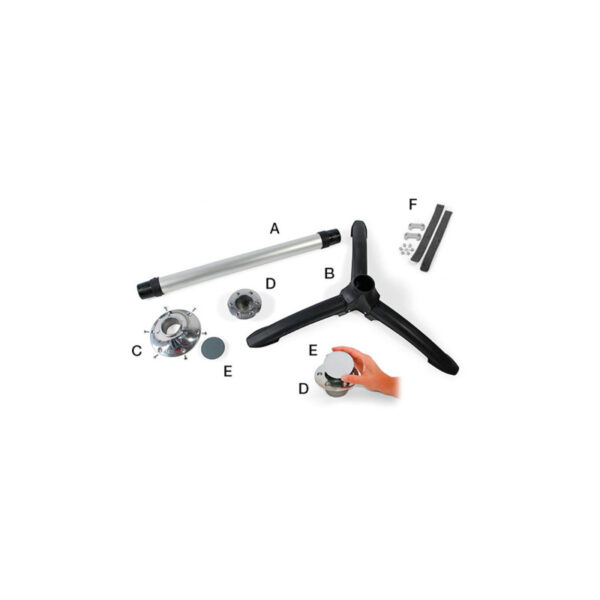 Mesa Tubo Tapon Base Empotrar Fiamma - Imagen 4