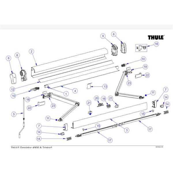 Kit Fijacion Brazos 4900 Thule - Imagen 2
