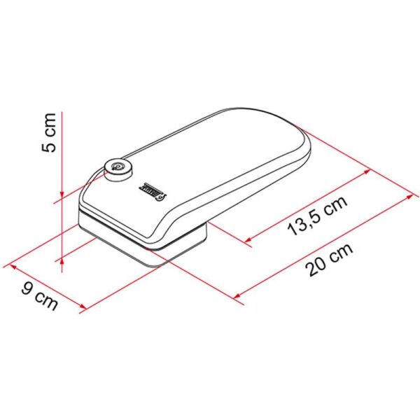 Cerradura Fiamma Safe Door Magnum Blanco - Imagen 2