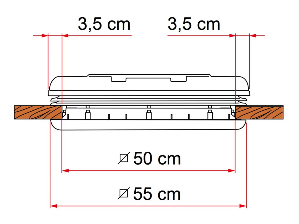 Claraboya Fiamma 50 Crystal Claraboya Fiamma 50 Crystal - Imagen 3