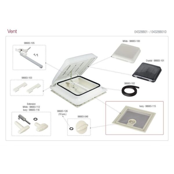 Tapa Vent / Turbo-Vent Crystal - Imagen 2