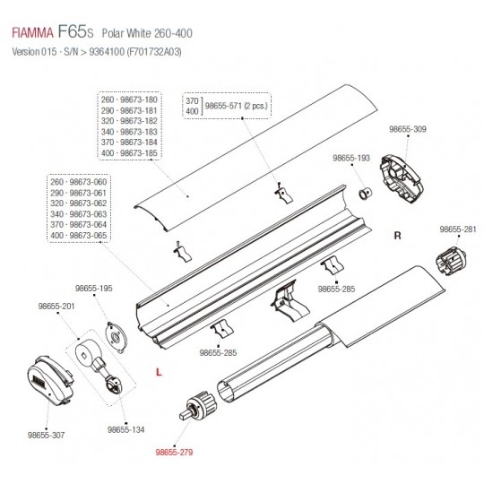 Soporte Rulo F65S 60mm Izquierda Soporte Rulo F65S 60mm Izquierda - Imagen 2