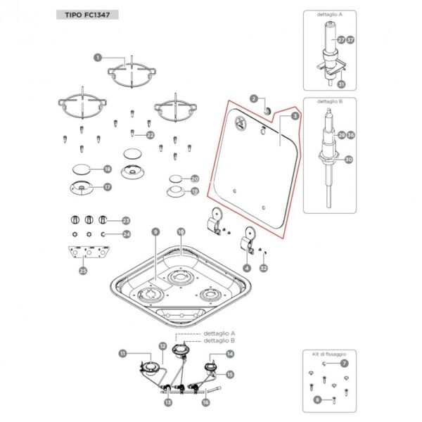 Tapa Cristal Cocina Can Fc1347 - Imagen 2