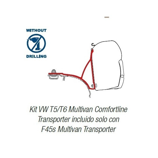 Toldo F45S VW T5 / T6 260 Multivan y Transporter Toldo F45S VW T5 / T6 260 Multivan y Transporter - Imagen 4