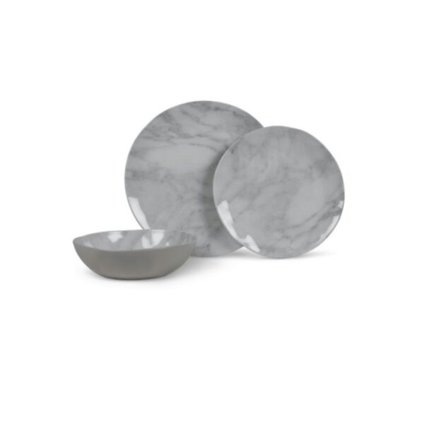 Conjunto 12 Pz. Melamina Marble